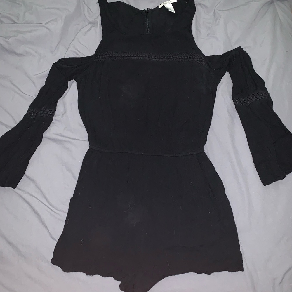 Black long sleeved Romper